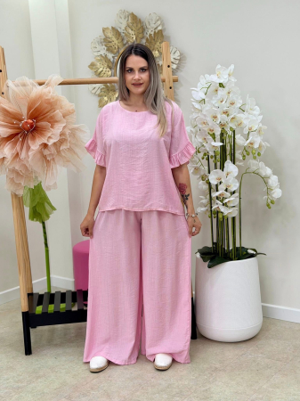 Treninguri și Compleuri - Compleu 2 Piese Casual Harmony - Roz