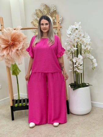 Treninguri și Compleuri - Compleu 2 Piese Casual Harmony - Roz Fuchsia