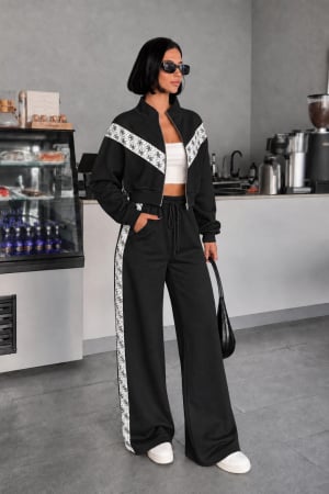 NOUTĂȚI - Compleu Casual Urban Chocolate - Negru
