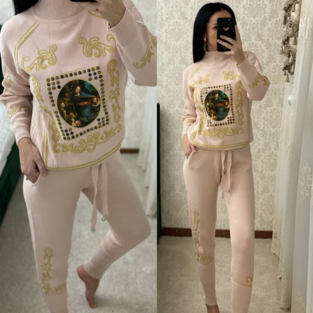 Treninguri si Compleuri - Compleu Cozy - Crem