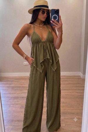 ÎMBRĂCĂMINTE - Compleu Casual Dama Capri – Kaki