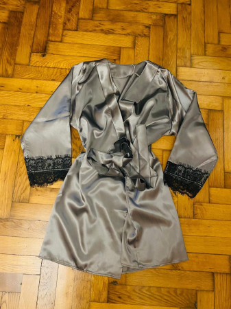 Black Friday 2024 - Compleu Satin - Gri