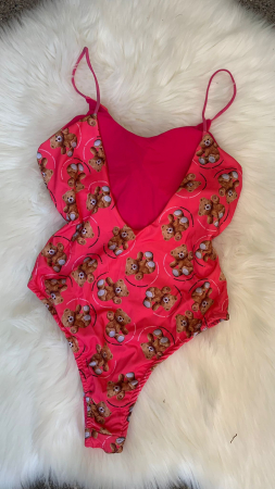 Costum de baie cu ursuleti - Roz [1]