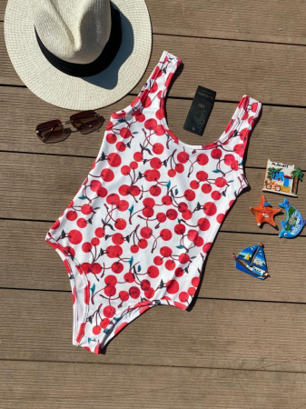 Articole si haine de plaja - Costum de baie intreb - Cherry Pop