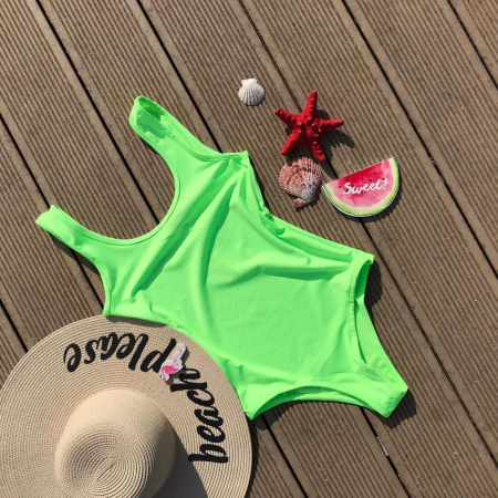 Articole si haine de plaja - Costum de baie intreg - Neon Summer