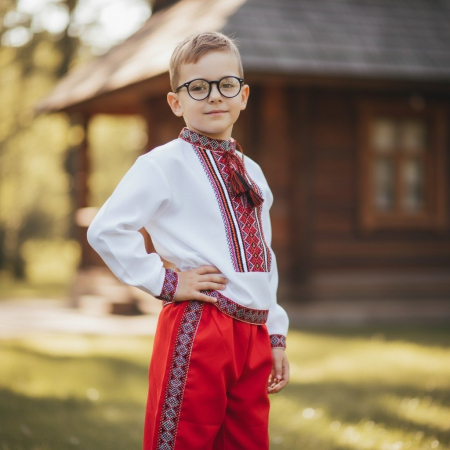 Costum traditional baieti cu broderie [2]