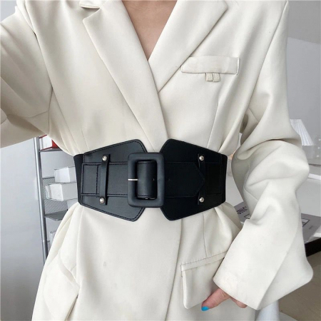 Accesorii si Bijuterii - Curea neagra piele cu catarama