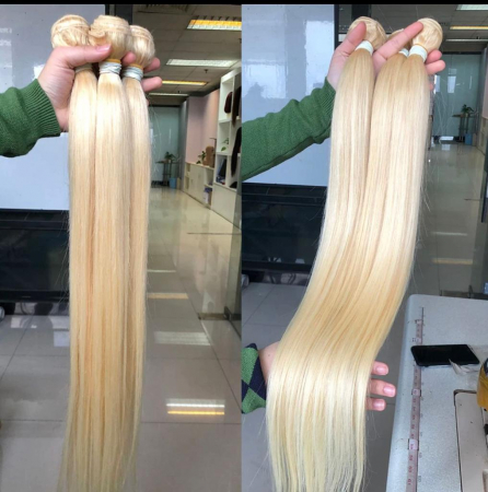 Extensii de păr - Extensii Par PREMIUM - Clips On BLOND SAMPANIE DESCHIS