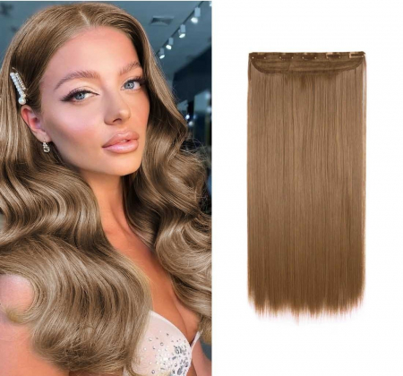 Extensii de păr - Extensii Par PREMIUM - Clips On SATEN DESCHIS