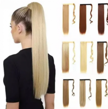 Extensii de păr - Extensii Par PREMIUM - Tip Coada BLOND DESCHIS