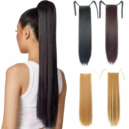 Îngrijire personală și cosmetice - Extensii Par - Tip Coada NEGRU