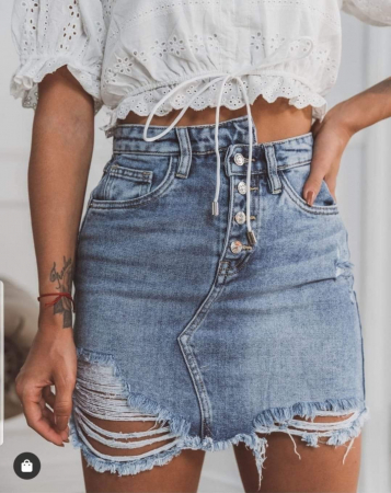 Rochii si Fuste - Fusta Denim Lyz
