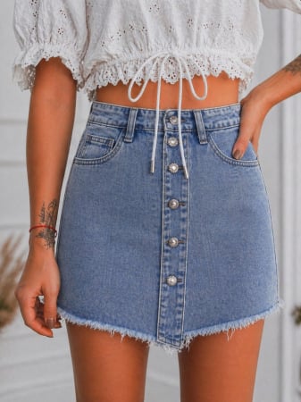 NOUTĂȚI - Fustă Mini Denim - Katy