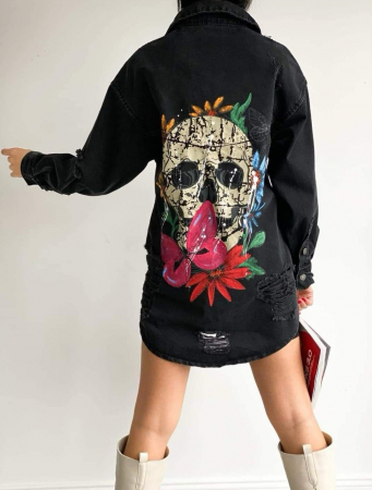 Noutati - Geaca Jeans Head - Negru