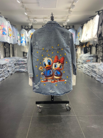Noutati - Jachetă Denim Golden Street - Albastru