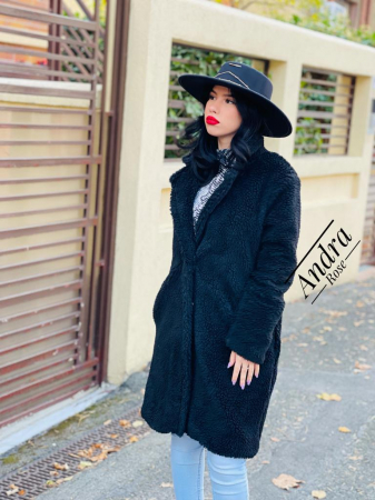 Geci si jachete - Palton Moniq Negru