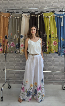 Pantaloni Casual din IN Primavera - Alb [1]