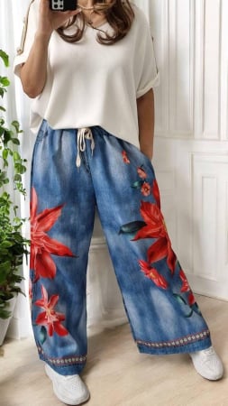 Pantaloni Colanti si Blugi - Pantaloni cu imprimeu - Joyful #01