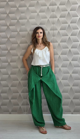 NOUTĂȚI - Pantaloni Damă din IN Portofino - Verde