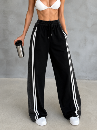 Blugi - Pantaloni de trening cu denim Amara - Negru