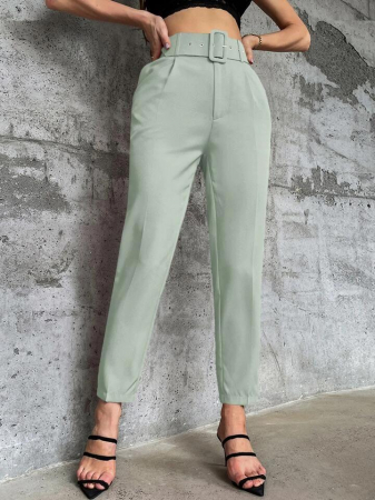 Pantaloni Colanti si Blugi - Pantaloni Office + Curea CADOU - Gri