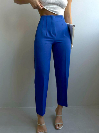 Pantaloni Office Karol - Albastru Royal [4]