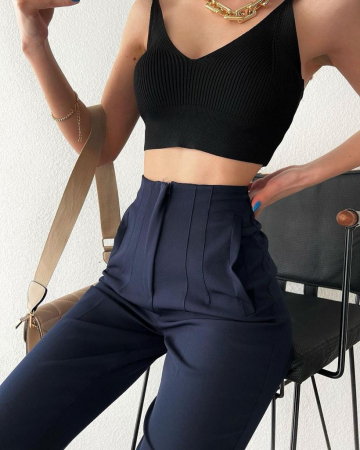 Pantaloni Office Karol - Bleumarin [5]