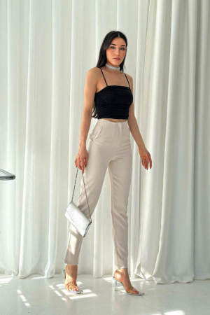 Pantaloni Office Karol - Crem [4]