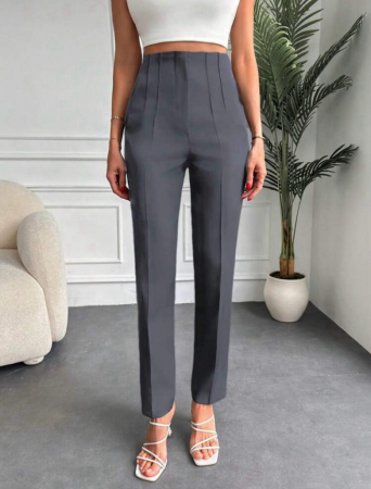 Pantaloni Colanti si Blugi - Pantaloni Office Karol - Gri