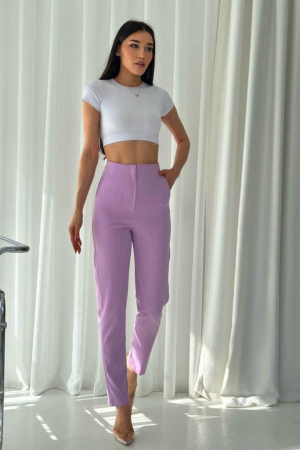 Pantaloni Colanti si Blugi - Pantaloni Office Karol - Lila