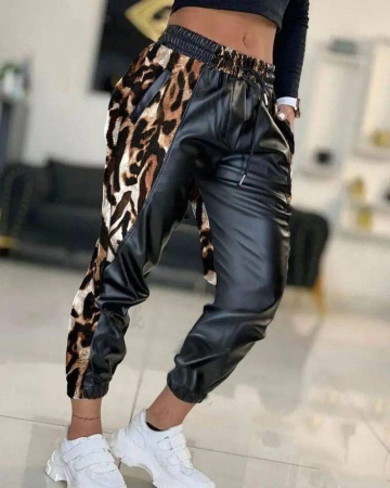 Noutati - Pantaloni piele - Animal print