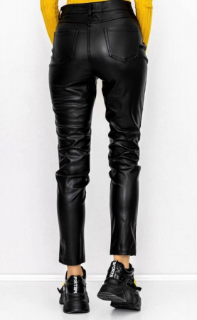 Pantaloni piele Anka - Negru [2]