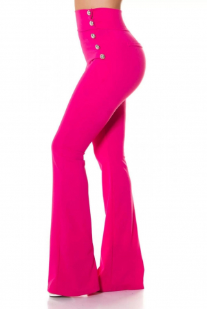 Pantaloni Evazați Dama Louisiana - Roz [2]