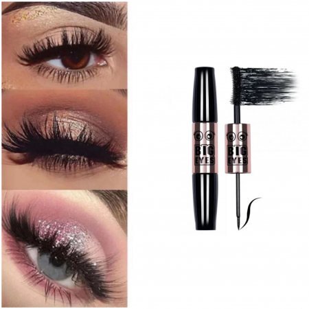 Cosmetice - Set rimel fibra de mătase 2 in 1