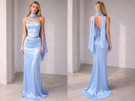 NOUTĂȚI - Rochie 3 piese -  Sky Charm