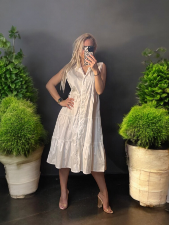 Noutati - Rochie Albă Summer Breeze