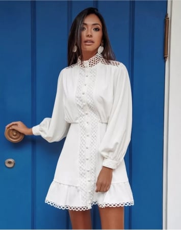 Noutati - Rochie Amber - alba