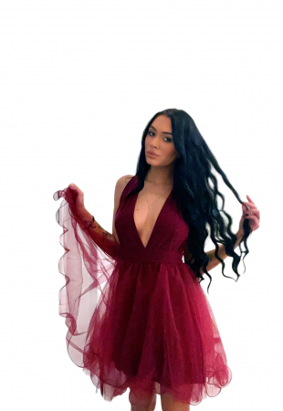 Rochie Baby Doll- Visiniu [2]