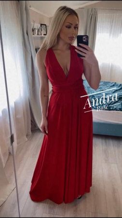 LICHIDĂRI DE STOC - OUTLET - Rochie Creative - Rosu