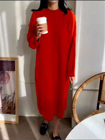 Articole de Crăciun - Rochie DAMASQ - Rosu