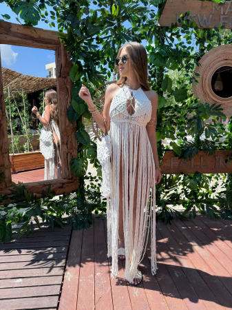 Rochie de plaja - Franjuri [3]