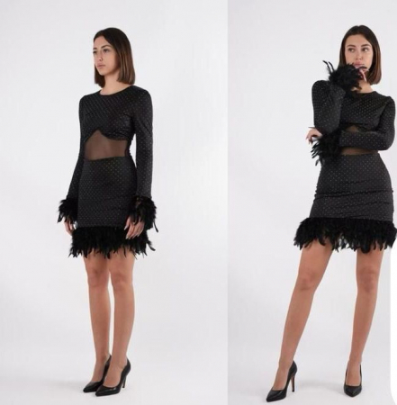 Rochie Divine Elegance cu Pene [1]