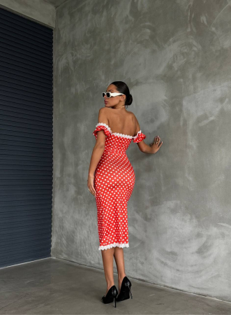 Rochie Dolce Rosso - Roșu [3]