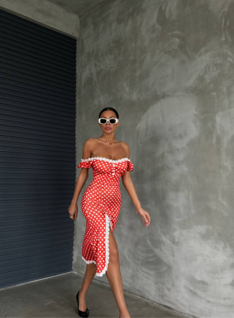 Rochie Dolce Rosso - Roșu [2]