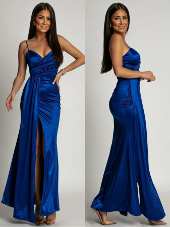Noutati - Rochie Elyna Satinată cu Crăpătură