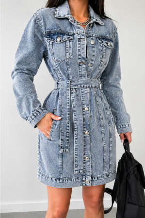 Rochii și Fuste - Rochie Ferra Denim - Albastru