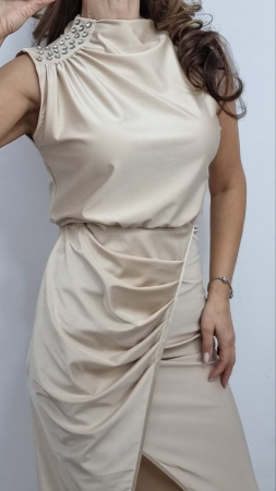 Rochie Lungă Elegantă Ophelia - Crem [1]