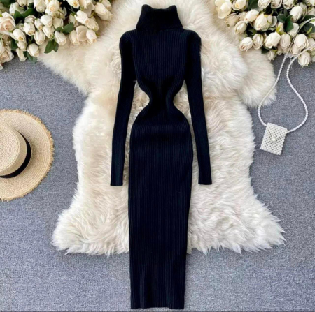 Noutati - Rochie Miley - Negru