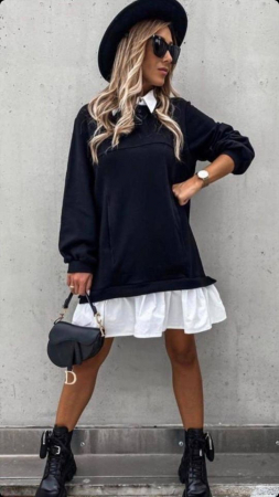 Rochii si Fuste - Rochie neagra ANNA