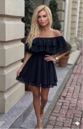 Rochii și Fuste - Rochie Off-Shoulder Night Flare